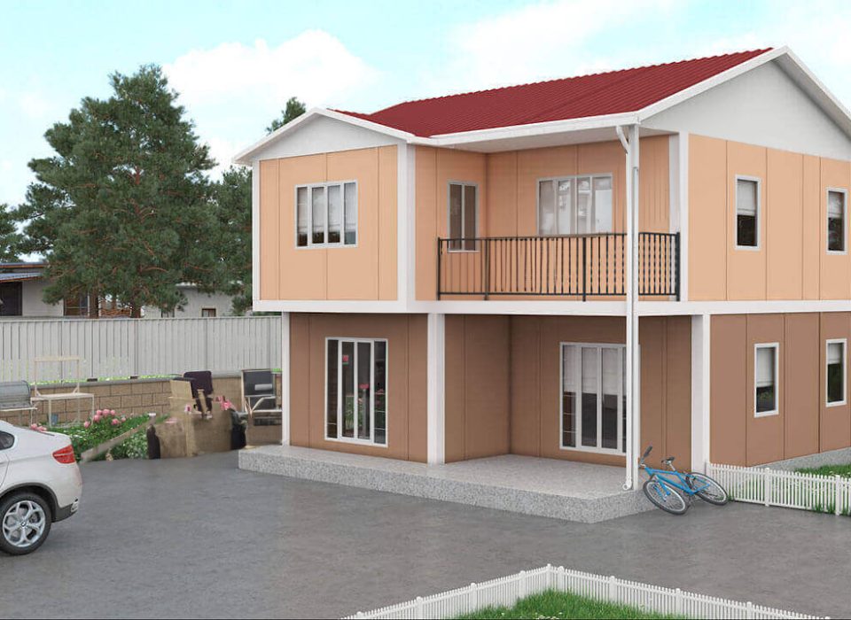 2 Katlı 122 M2 Prefabrik Konut