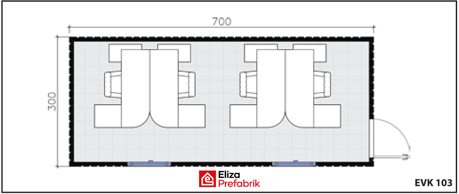 21 M2 Konteyner EVK103