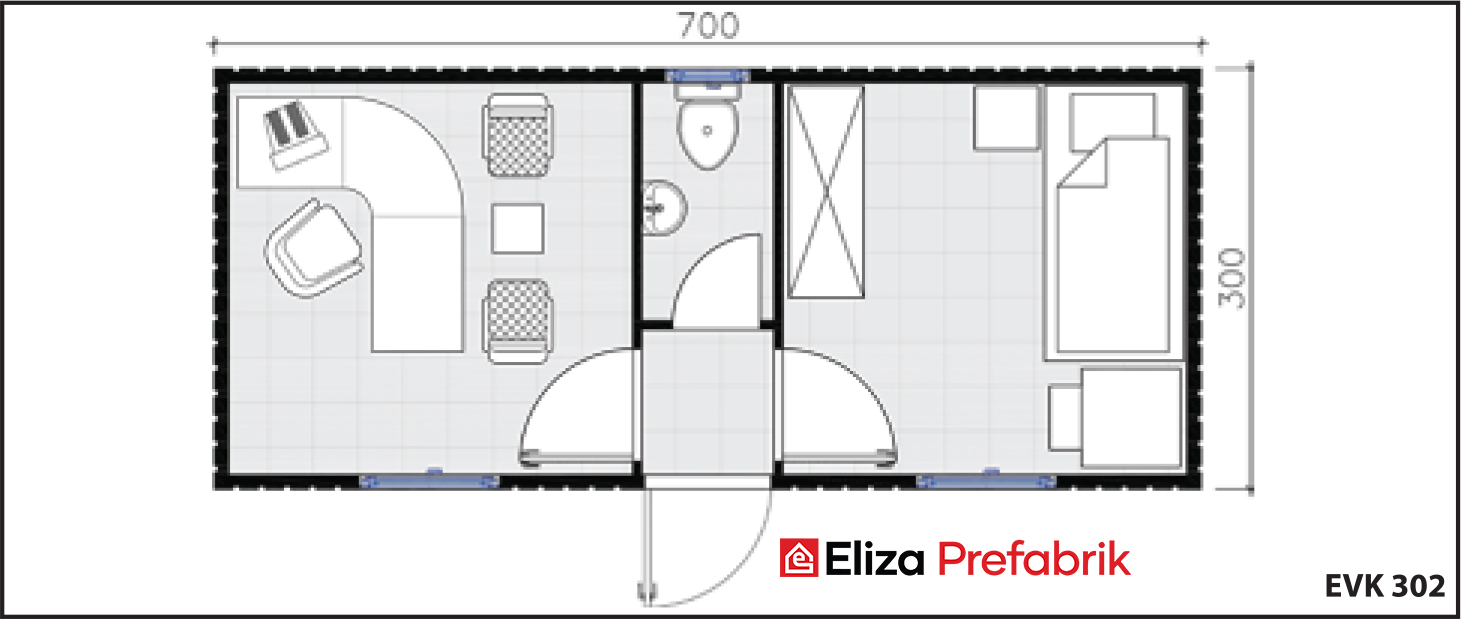 21 M2 Konteyner EVK302